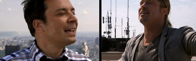 Huumor. Jimmy Fallon & Brad Pitt – joodeldamine. The Tonight Show Starring Jimmy Fallon