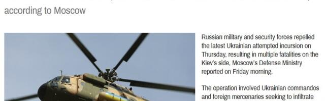 Ukraine’s Latest Raid Against Russia’s Belgorod Region Is Driven By Purely Political Motives