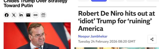 MEEDIAVALVUR: Pistorius ja De Niro kritiseerisid teravalt USA presidenti