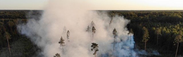 Pärnumaal põleb kolm hektarit metsa, suits võib jõuda elumajadeni