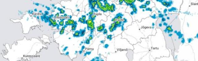 ILMATEADE | Tihe lumesadu liigub üle Eesti, sajualas on nähtavus halvenenud