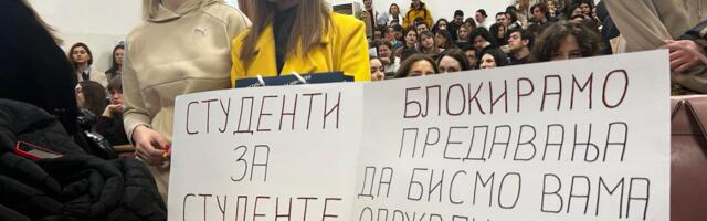 Studenti Filozofskog fakulteta u Nišu izglasali nastavak blokade