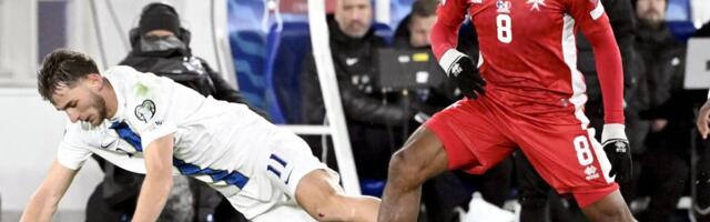 Soome jalgpallikoondis sai kodus Maltalt üllatuskaotuse  