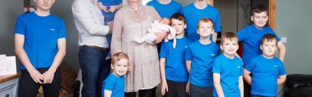 Kümme poissi jutti sünnitanud naine sai lõpuks kauaoodatud tütre