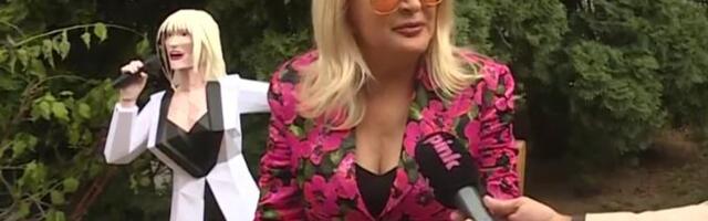 U DVORIŠTU LUKS VILE FIGURA OD KARTONA! Goca Lazarević se uključila iz svog dvorišta na Bežanijskoj kosi, svi gledaju u detalj iza nje (FOTO)