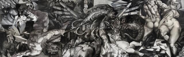 Mainekas kunstnik toob näitusel vaatajate ette kümnest osast koosneva maali