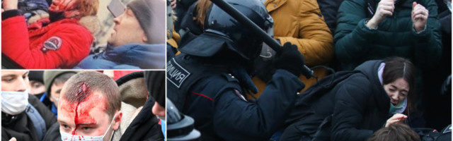 DELFI MOSKVAS | Jõhkrus protestijate vastu: julgeolekujõud ründasid rasedat naist. Ohvrile appi tõtanud poisse taoti nuiadega vastu pead