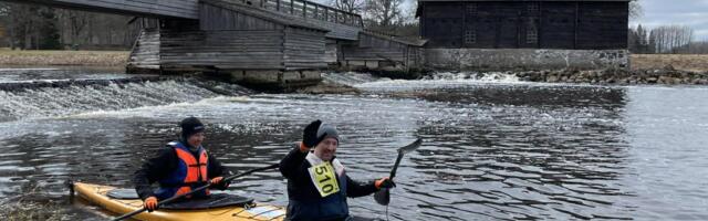Martna meeskond käis aerutamise maratonil