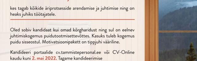 Standwood OÜ otsib tegevjuhti