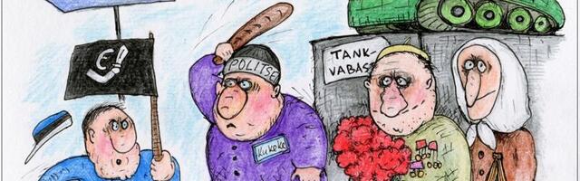 KARIKATUUR ⟩ Agressioonisümbolite seaduse rakendamine