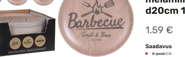 Ohtlikud ained: keelustati bambust sisaldavad plasttaldrikud