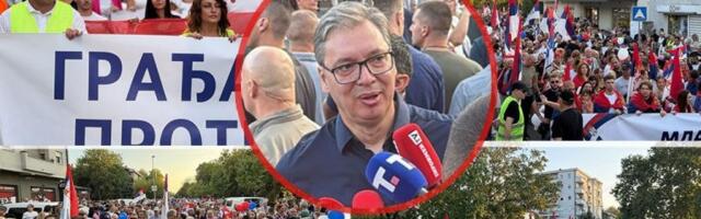 "OVDE ĆE BITI NAJVEĆI SKUP!" Predsednik Vučić sa svojim narodom na Banjici - kolona od 12.500 ljudi krenula da korača! (FOTO, VIDEO)