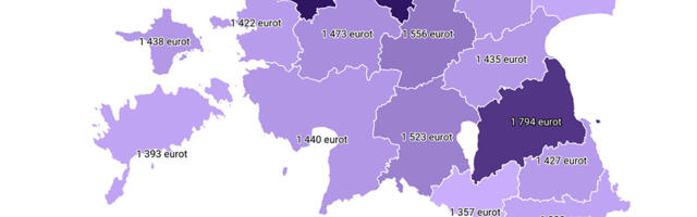 Statistikaamet: keskmine palk tõusis aastaga 5,6%