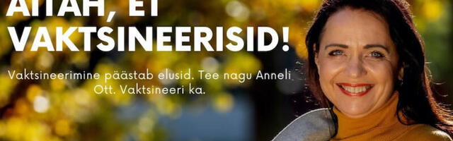 MADAL KÄITUMINE ⟩ Eesti Ekspress kasutab Anneli Oti loata tema pilti koroonavaktsineerimise reklaamimiseks