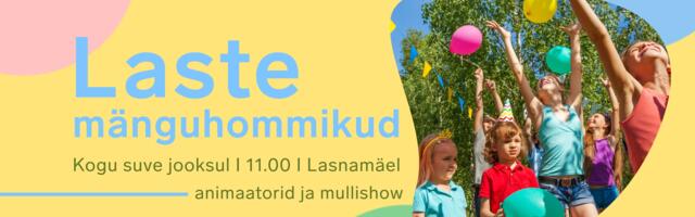 Suvised laste mänguhommikud toovad pargialadele mänge, rõõme ja mullietendusi