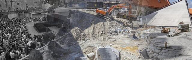 ENNE JA NÜÜD | Linnateatri remont tähtajaks ei valmi. Vaata, kaugel ollakse!