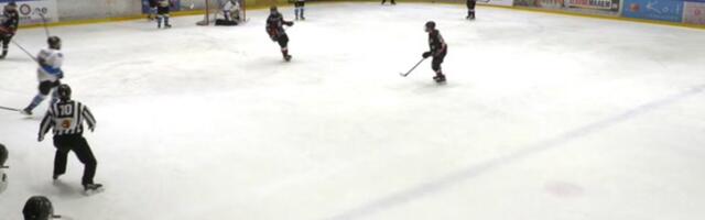 VIDEO | Kepilöök lõuga saatis Narva PSK mängija valudes jääle