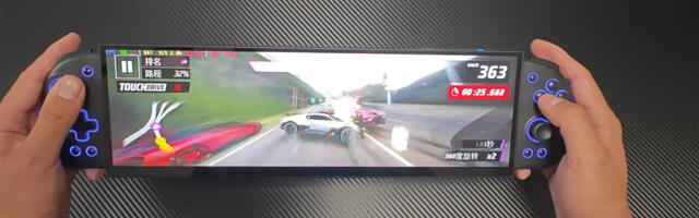 DIYer creates the PC gaming handheld of your widest dreams – 32:9 AMD Ryzen Z2 Extreme device showcased in driving games