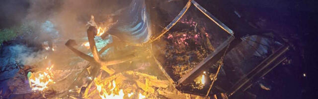 PILDID: Põltsamaal põletati lõkkes prügi, päästjad sekkusid