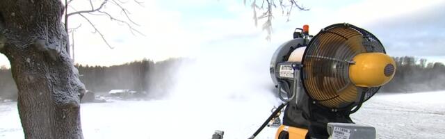 Лыжные центры в Отепя начали производить искусственный снег, но в этом сезоне откроются позже