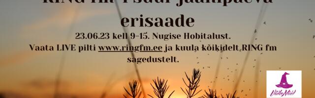 VAATA OTSE !!!! RING FM JAANIPÄEVA ERISAADE NUGISE HOBITALUST