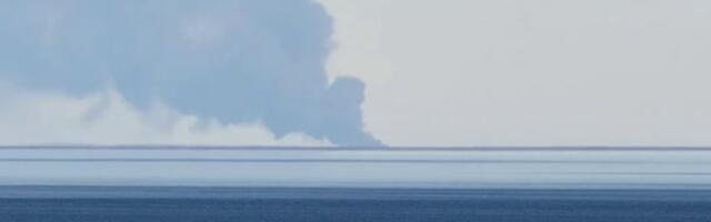 VIDEO | Ust-Luga naftaterminali põlengu suitsu on näha, kuid Eestisse see siiski ei kandu