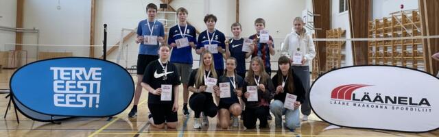 Selgusid Läänemaa koolinoorte 4.-9. klassi meistrid sulgpallis