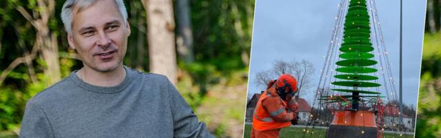 Virtsu sadama kapten tembutab jälle – sedapuhku sai püsti vimkaga jõulupuu