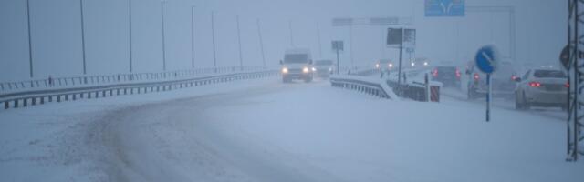 Keskkonnaagentuur andis tervele Eestile esimese taseme hoiatuse: hilisõhtul muutuvad teed libedaks
