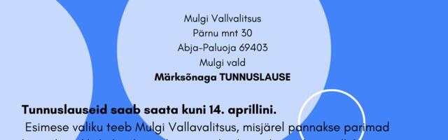 Mulgi vald otsib tunnuslauset