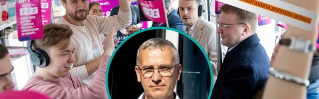 Tallinna linnatransport rikkus omaenda reegleid, kui lubas Eesti 200-l trammis kampaaniat teha