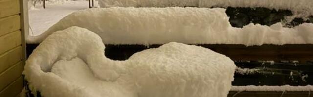 FOTOD | Paiguti sadas maha 26 cm lund, tugev sadu jätkub Ida-Eestis