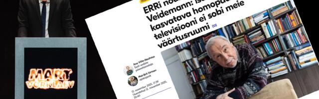 Mart Võrklaev: minu väärtusruumi ei mahu ERRi nõukogu esimees, kes halvustab tubli Eesti perekonda ning piirab vaba ajakirjandust