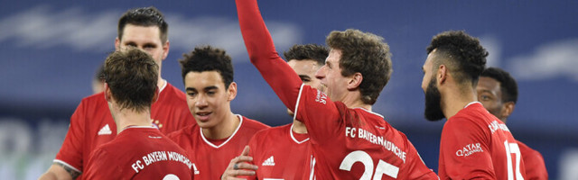 Müncheni Bayern lõi tabeli punasele laternale neli väravat
