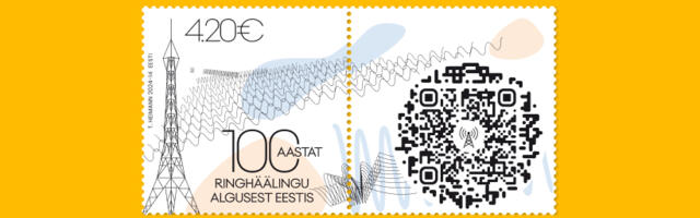 Eesti esimest raadiosaadet tähistav postmark on tänasest müügil
