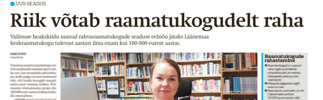 Lääne Elu paberleht neljapäeval, 7. mail