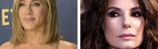 KLÕPS | Mis te nüüd oma näoga tegite? Jennifer Aniston ja Sandra Bullock külastasid koos ilukirurgia keskust