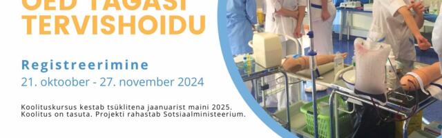 Tallinna Tervishoiu Kõrgkoolis alustab juba kümnes koolitusprojekt „Õed tagasi tervishoidu“