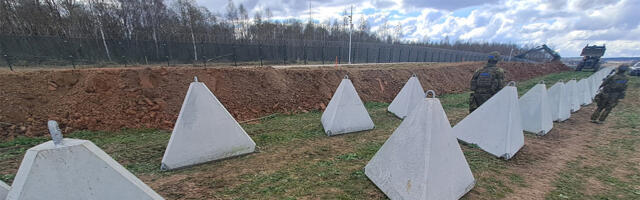 VIDEO: Eestis algas võimsa kaitseliini ehitus