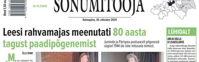 Sõnumitoojas 30. oktoobril