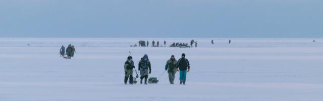 Piirivalvurid aitasid kaldale Peipsi järvel eksinud kalamehed