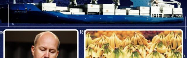 VIDEO | Salakaubakahtlusega laeva kohta laekus vihje Soomelt, konteinerid olid täis banaane
