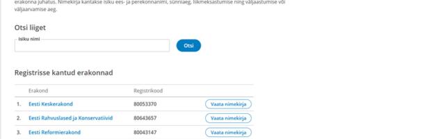 Ministeerium tahtis ka varasema poliitilise kuuluvuse salajaseks teha
