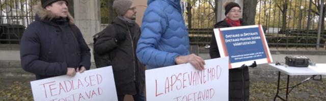 VIDEO. Õpetajate pikett Toompeal: meie kannatus on viimase peal