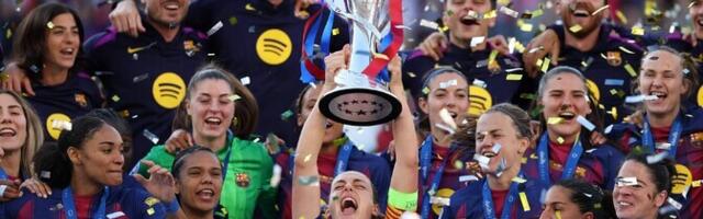 Barcelona lõi Lyonile teisel poolajal neli väravat ja naasis troonile