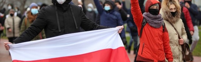 Valgevene 106 protestipäev: „Oleme fašismi vastu!“