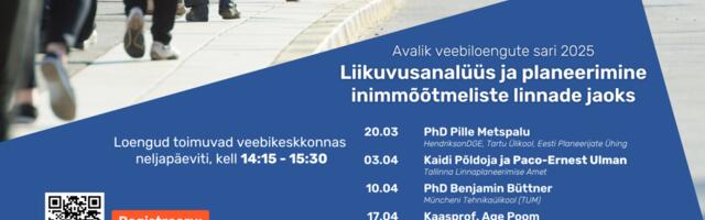 Avalik veebiloengute sari kestlikust liikuvusest ja ruumikorraldusest