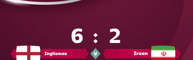 Inglismaa võitis Iraani 6 : 2