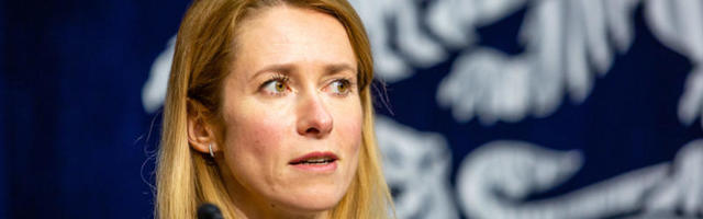 Kaja Kallas esineb Riigikogu ees poliitilise avaldusega