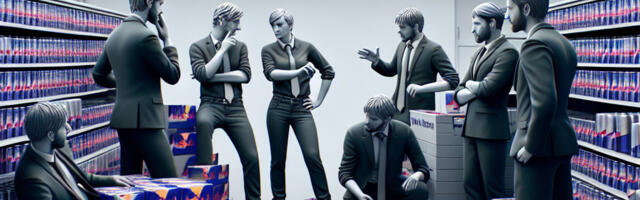 Red Bulli vargad: omavaheline arutelu poodi tühjendades